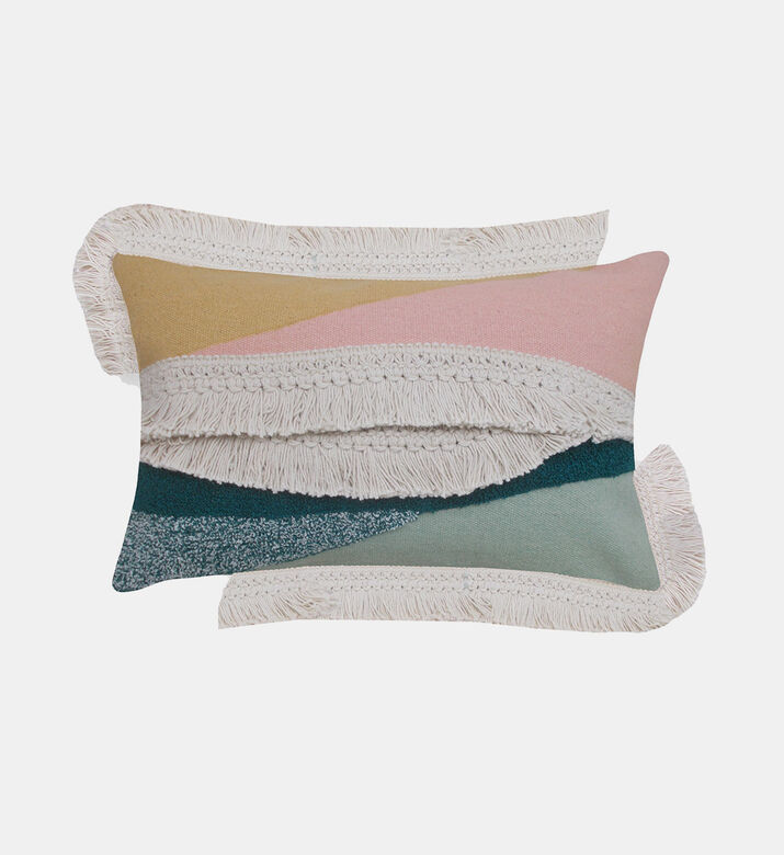 Baytona Cotton Rectangular Filled And Vaccumed Cushion