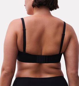 Chantelle Norah Comfort Unlined Bandeau Strapless Bra, Black, 100, C, Model View