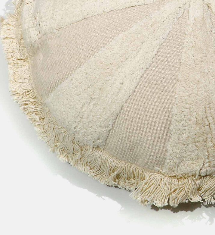 Home Deco and More Staal Cotton Round Cushion, Packshot View