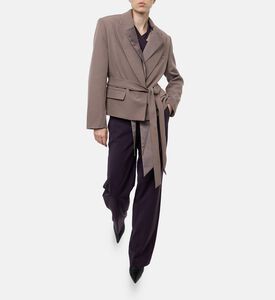 Federica Tosi Flap Pockets Long-sleeve Jacket, Model View