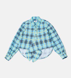 Checkered Cotton Poplin Shirt