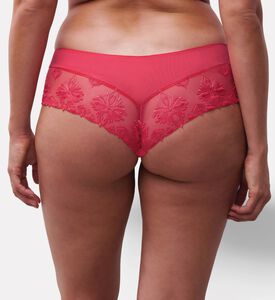 Chantelle High-waisted Lace Shorty, Red, S, Model View