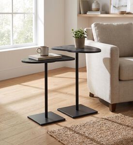 Home Deco and More Ying Metal Side Table 2-piece Set, Packshot View
