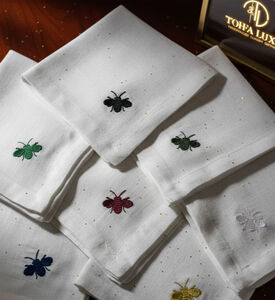 Tohfa Luxe Napkin S4 Bee White, Packshot View