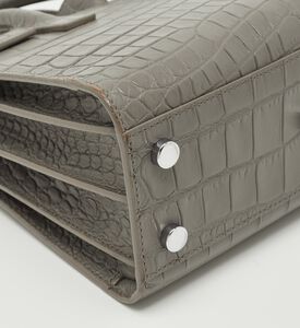 Yves Saint Laurent Saint Laurent Croc-embossed Leather Nano Classic Tote Bag, Packshot View