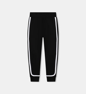 بنطال رياضي قطن بتفاصيل متباينة