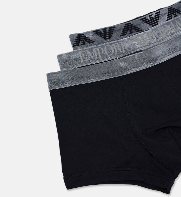 Emporio Armani Boxer Set 3, Black, L, Packshot View