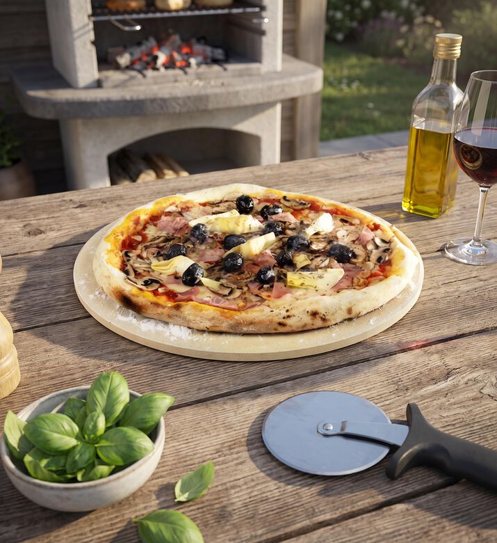 Barbecook Clay Round Pizza Stone, Packshot View