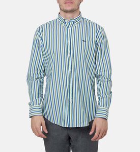 Long-sleeve Stripe-print Shirt