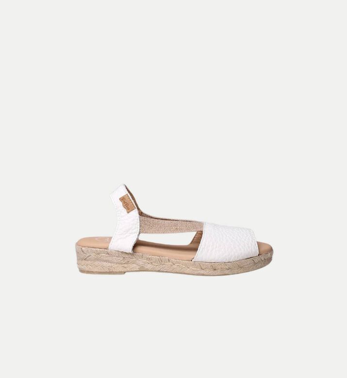 Nuvol Leather Low-wedge Open-toe Espadrille