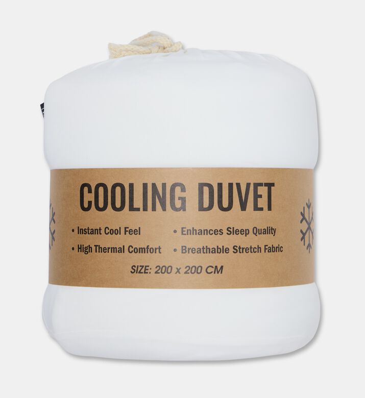 Home Deco and More Zina Cooling Comforter, White, 200x200-cm, Packshot View