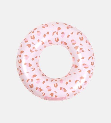 Old Pink Leopard Swim Ring