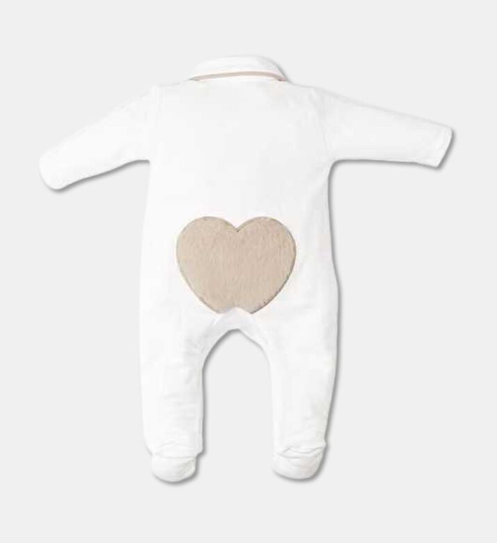 My First Collection Rompersuit, White, 3m, Packshot View