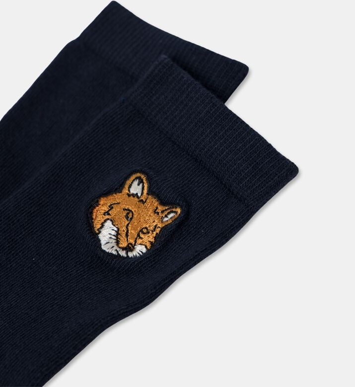 Maison Kitsune Socks Fox, Navy, S, Packshot View