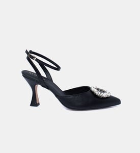 Cinderella Brooch Leather Pumps Cinderella Brooch Leather Pumps