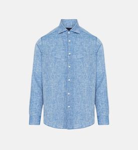 Linen Straight Hem Shirt