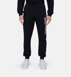 بنطال رياضي ضيق بنقش شعار