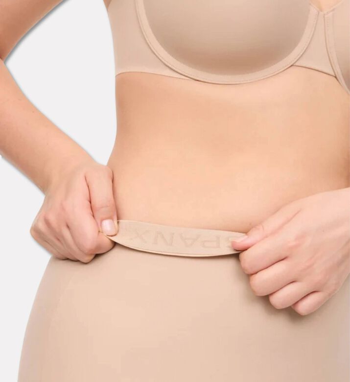 Spanx Slip Skirt, Dark-nude, L, Model View