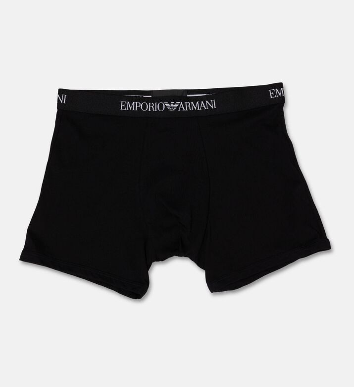 Emporio Armani Mid-rise Trunk Briefs Set, Black, Xl, Packshot View