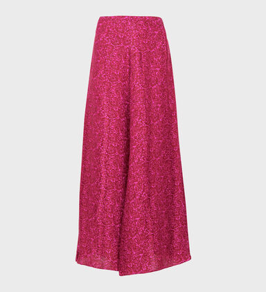 Printed Long Straight Skirt