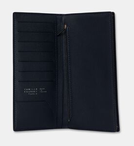 Camille Fournet Matte Alligator Wallet, Navy, Packshot View