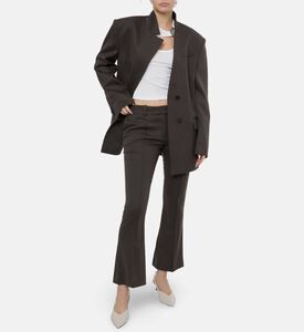 The Attico Pleats-detail Wide-sleeve Pants, Model View
