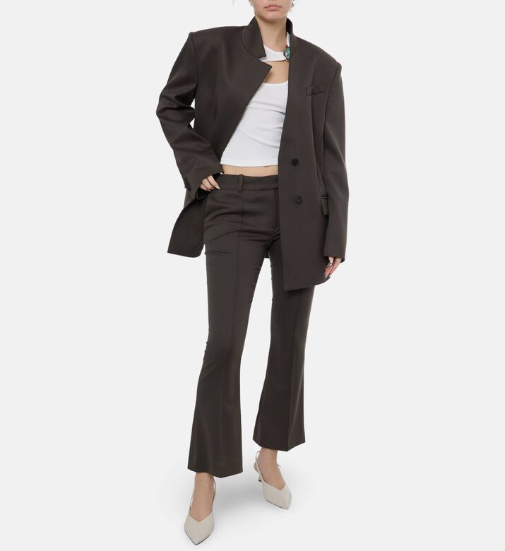The Attico Pleats-detail Wide-sleeve Pants, Model View