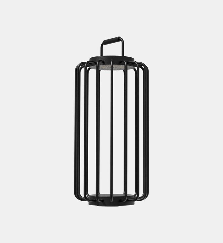 Villeroy and Boch Bangkok Aluminum Tall Lantern Lamp, Black, Packshot View