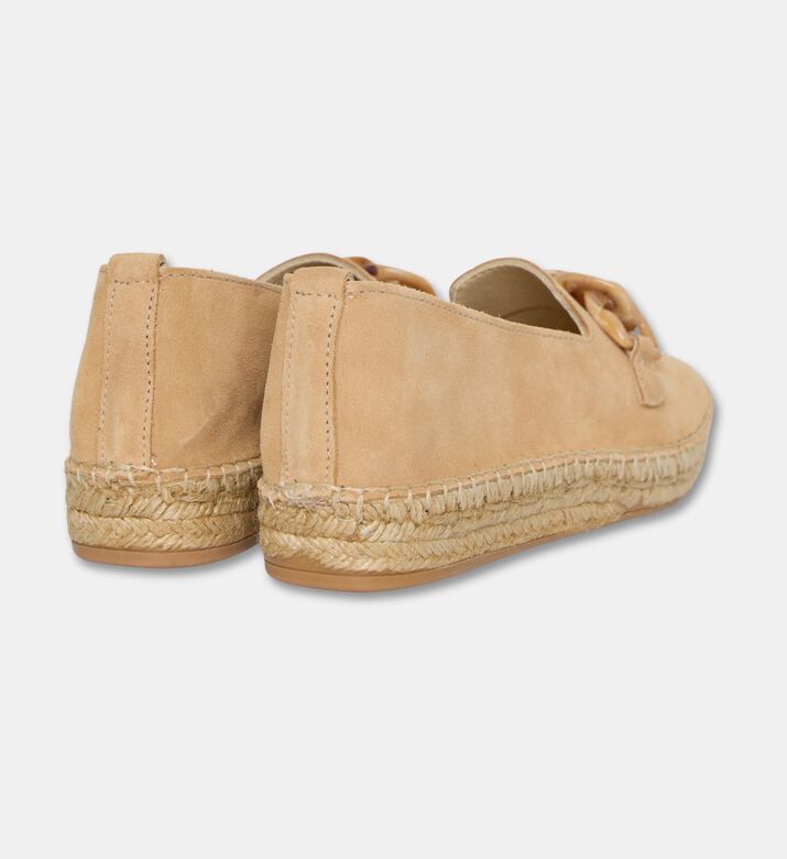 Salvi Espadrille Loafer Tortoise Link-detail Flats, Camel, Eu-41, Packshot View