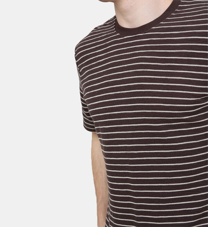 Sajesse Stripped Crewneck T-shirt