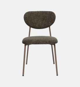 Home Deco and More Leo Padded Dining Chair, Khaki, Packshot View