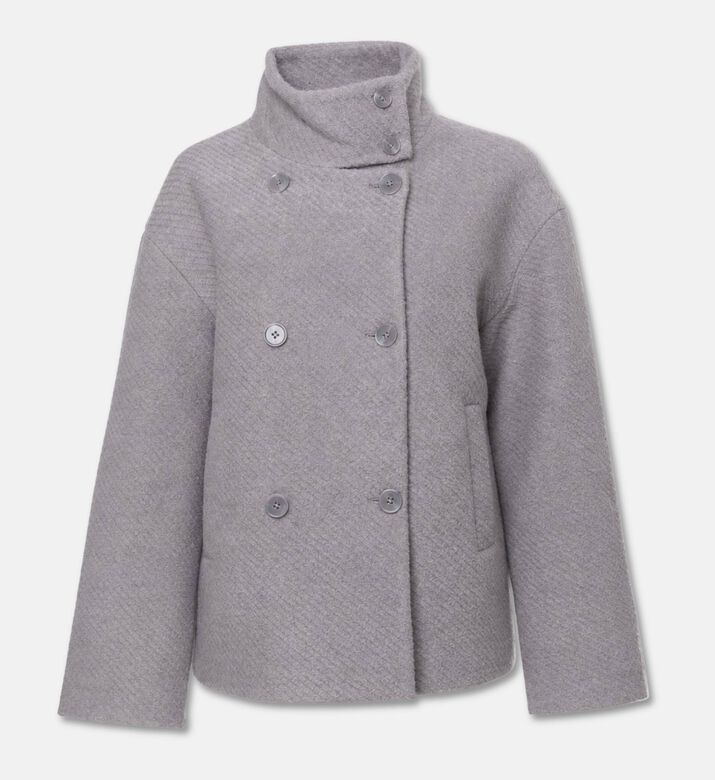 Galeries Lafayette Stand-collar Double-breasted Jacket, Packshot View