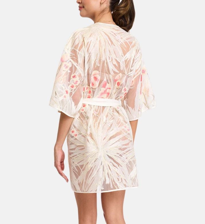 Tamara Floral-embroidered Tulle Coverup Tamara Floral-embroidered Tulle Coverup