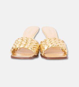 Arezzo Shoes Sabot Eco-t, Gold, Eu-38, Packshot View