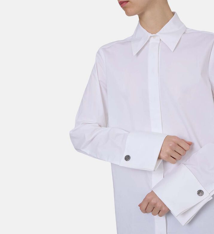 Wide Long-sleeve Oversized Shirt