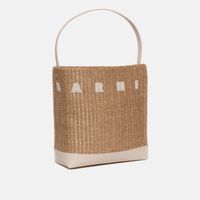 Museo Raffia Leather-trimmed Hobo Bag