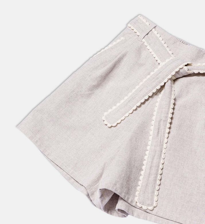 Cotton High-waist Shorts