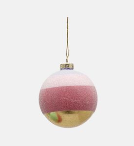 Edg Patterned Hanging Ball Ornament, Pink, Packshot View