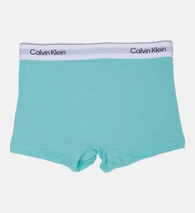 Calvin Klein Cotton Logo-print 3-pack Trunks, Blue, Xxl, Packshot View