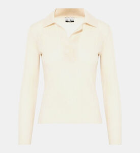 Light Wool Blend Polo Shirt