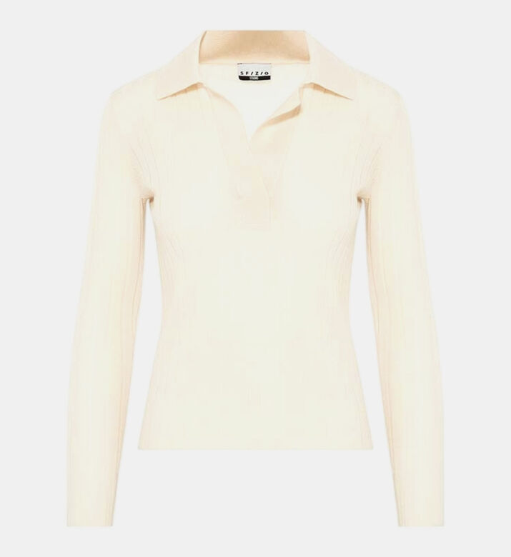 Light Wool Blend Polo Shirt