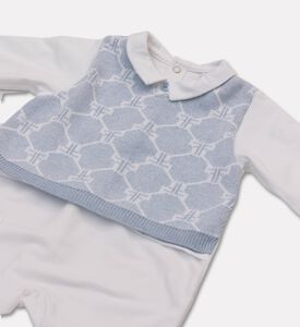 My First Collection Classic-collar Long-sleeve Rompersuit, Packshot View