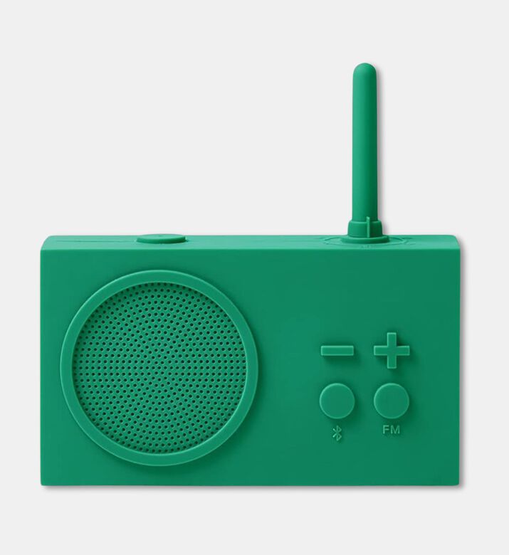 Lexon Design Tykho 3 Fm Radio Bluetooth Speaker, Green, Packshot View