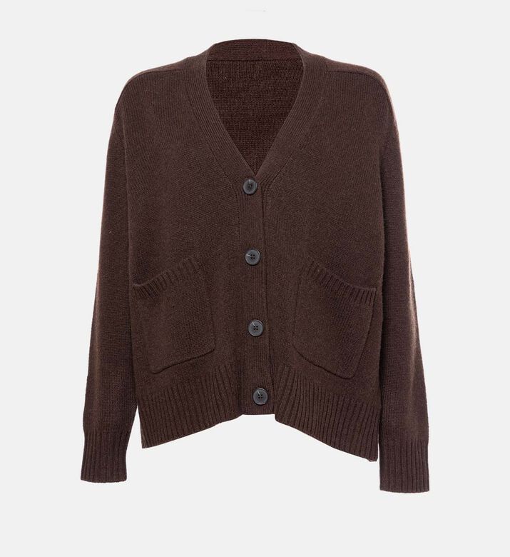 V-neck Long-sleeve Cardigan