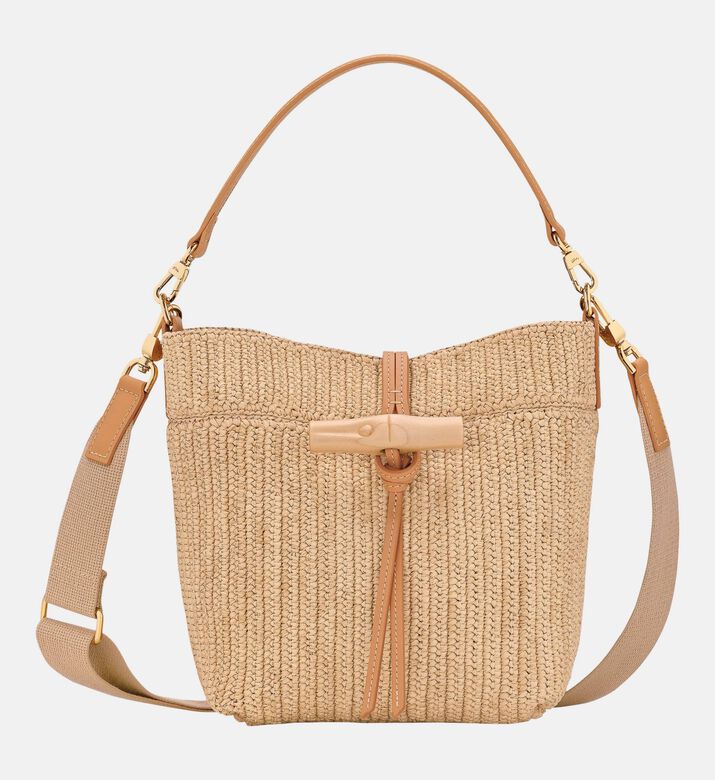 Longchamp Le Roseau Raffia Bucket Bag, Packshot View