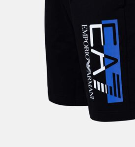Cotton Drawstring Logo Printed Shorts