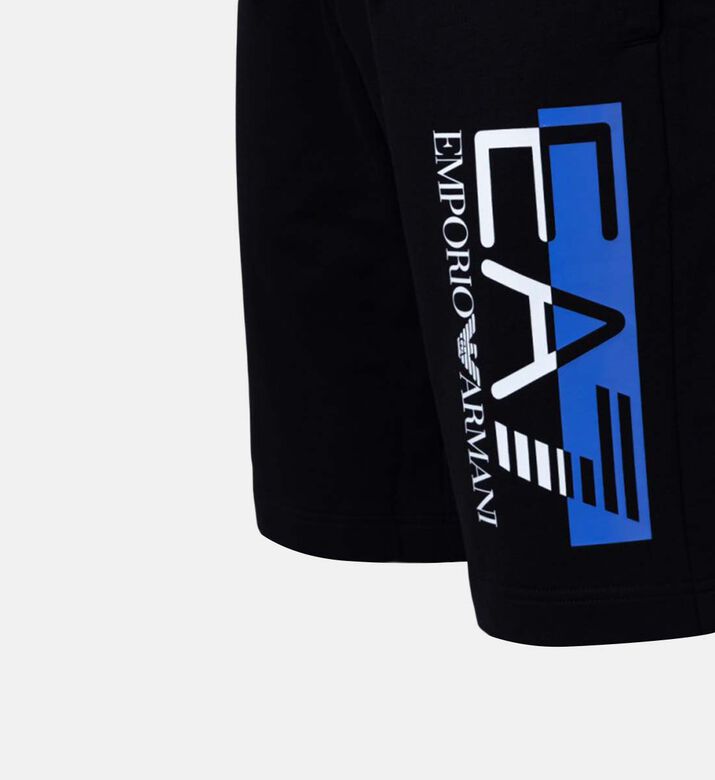 Cotton Drawstring Logo Printed Shorts