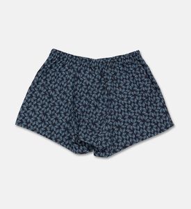 Zimmerli Of Switzerland Cotton All-over Print Boxer Shorts, Blue, M, Packshot View