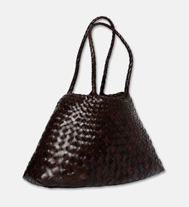 Dragon Diffusion Santa Croce Big Leather Bag, Dark-brown, Packshot View