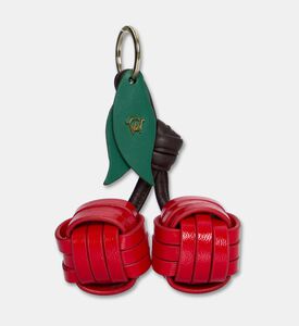 Manc Leather Cherry Duo Bag Charm, Packshot View